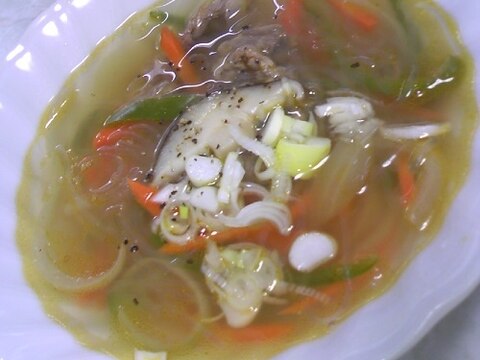 韓国風春雨スープ♡チャプチェDE簡単リメイク♡